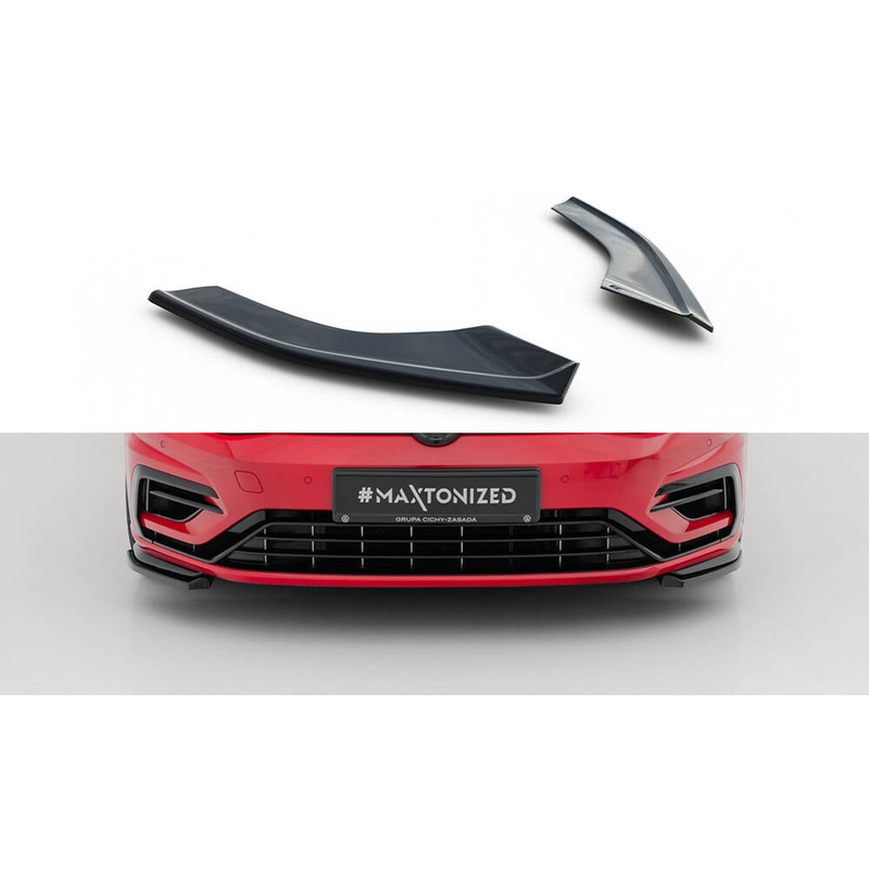 FRONT SPLITTER V.8 VW GOLF 7 R FACELIFT GLOSS BLACK