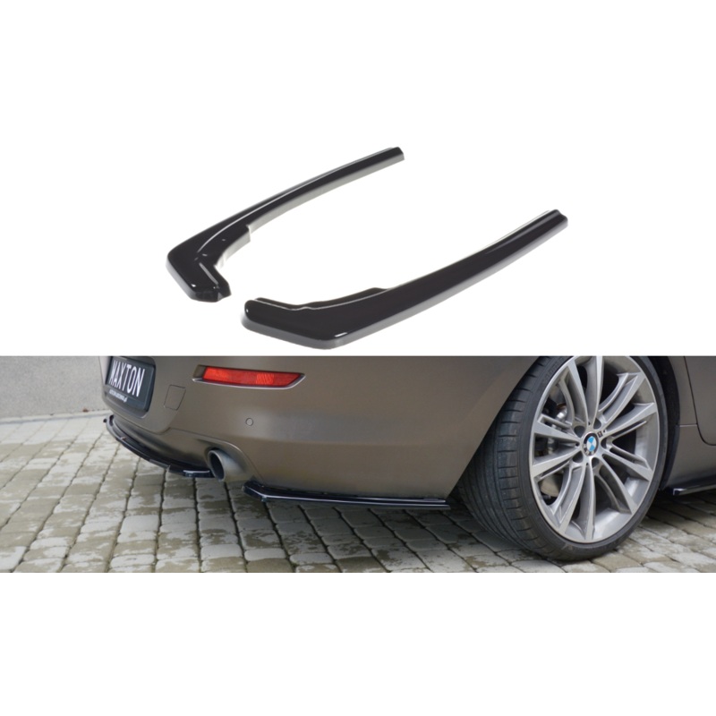 REAR SIDE SPLITTERS BMW 6 GRAN COUP GLOSS BLACK