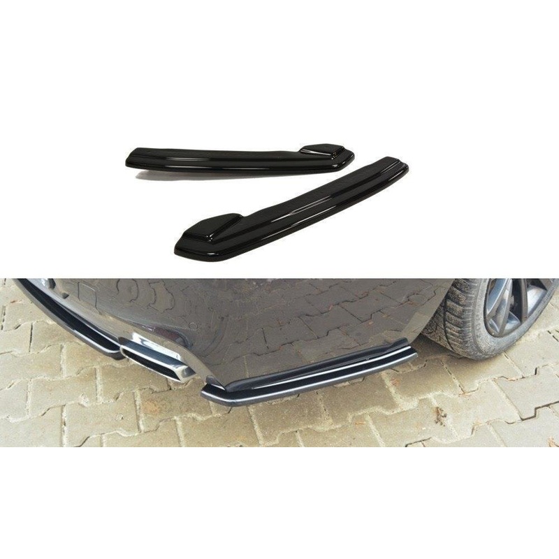 REAR SIDE SPLITTERS BMW 6 GRAN COUP MPACK GLOSS BLACK
