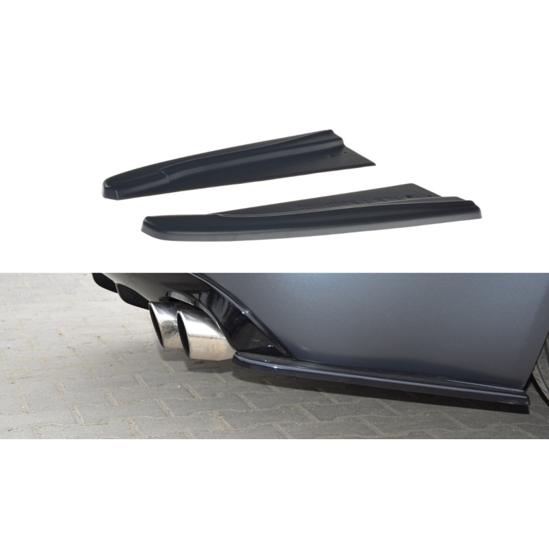 REAR SIDE SPLITTERS JAGUAR XF- R GLOSS BLACK