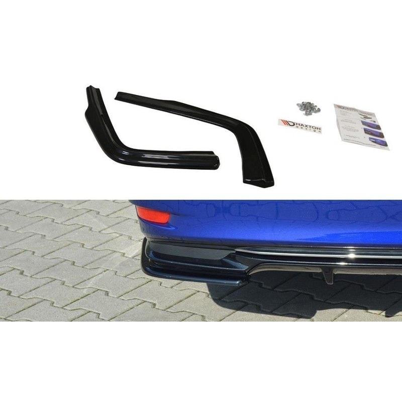 REAR SIDE SPLITTERS LEXUS GS MK4 FACELIFT H GLOSS BLACK