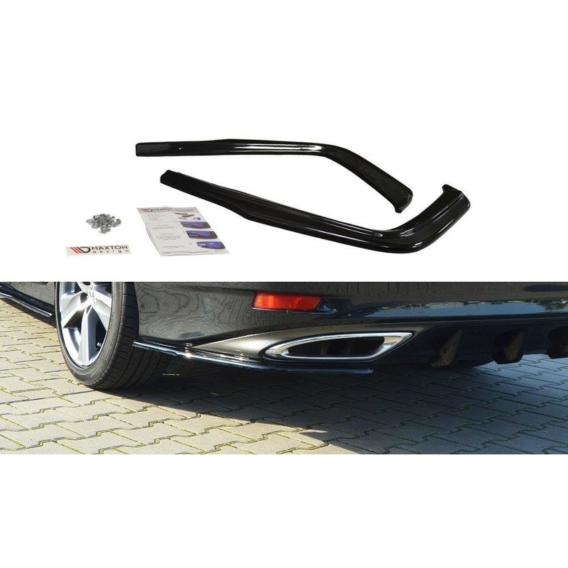 REAR SIDE SPLITTERS LEXUS GS MK4 FACELIFT T GLOSS BLACK