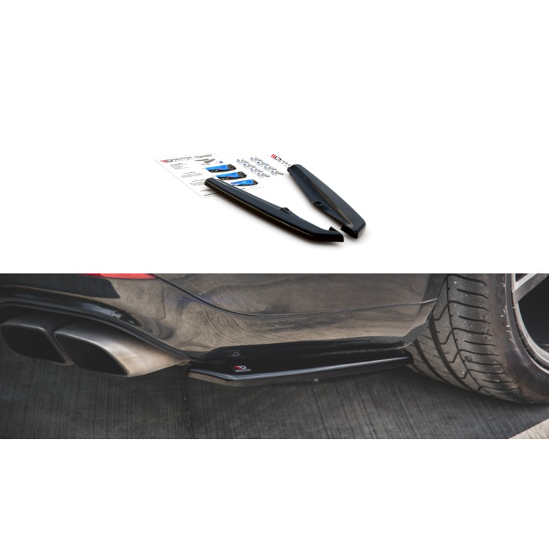 REAR SIDE SPLITTERS PORSCHE PANAMERA TURBO 970 FACELIFT GLOSS BLACK