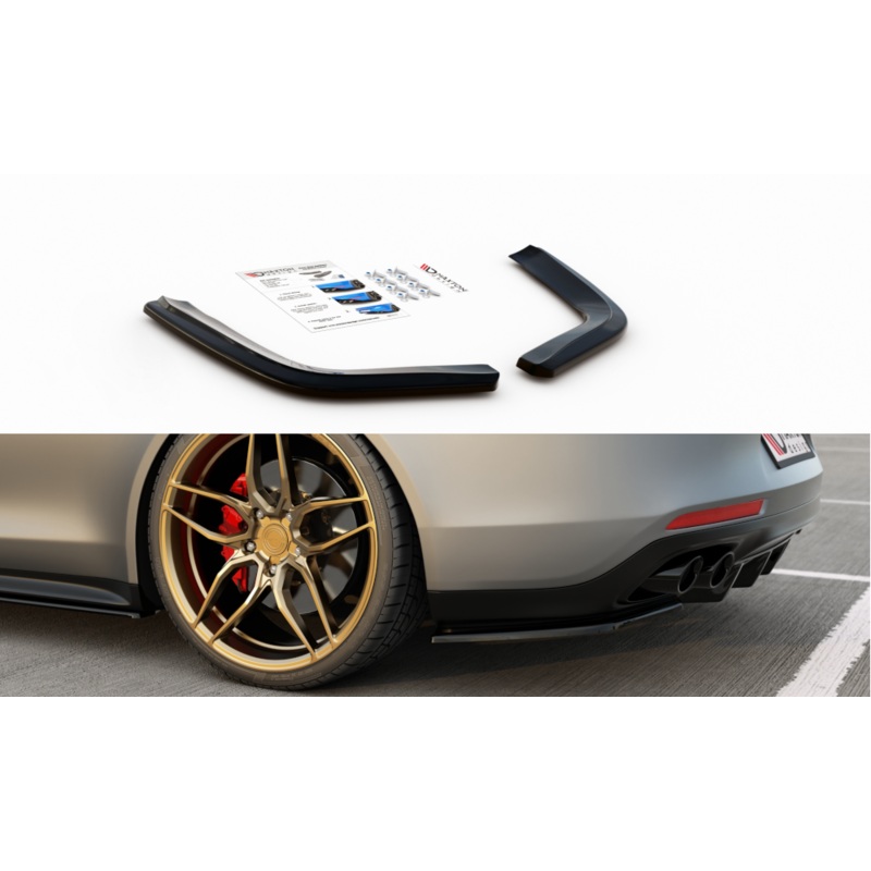 REAR SIDE SPLITTERS PORSCHE PANAMERA TURBO / GTS 971 GLOSS BLACK