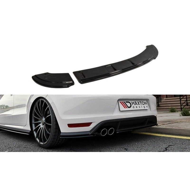 REAR SPLITTER VW POLO MK5 GTI FACELIFT GLOSS BLACK
