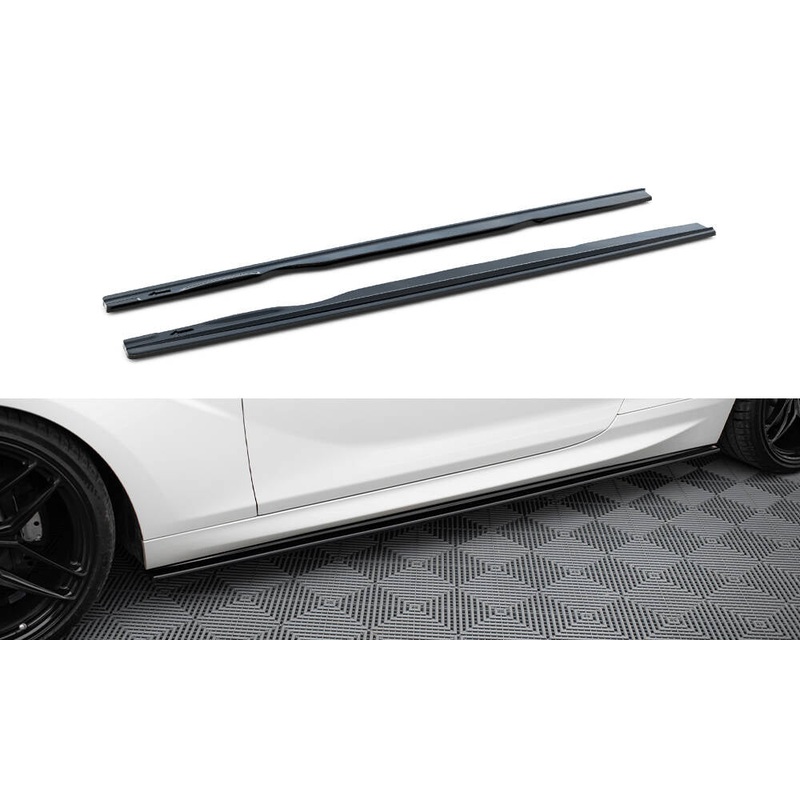 SIDE SKIRTS DIFFUSERS BMW 6 F13 M-PACK GLOSS BLACK
