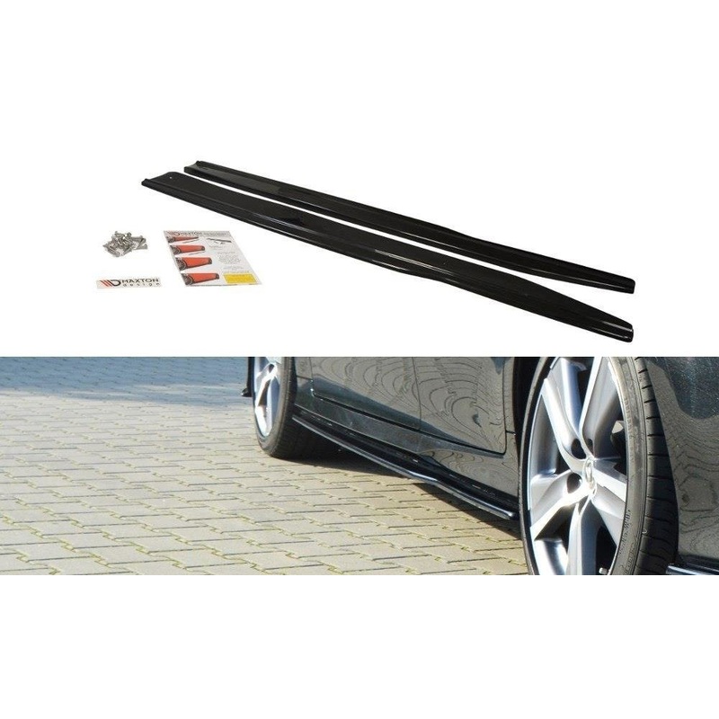 SIDE SKIRTS DIFFUSERS LEXUS GS MK4 FACELIFT GLOSS BLACK