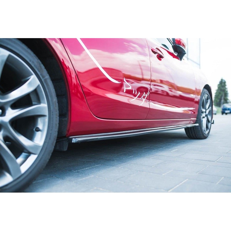 SIDE SKIRTS DIFFUSERS MAZDA 6 GJ (MK3) GLOSS BLACK