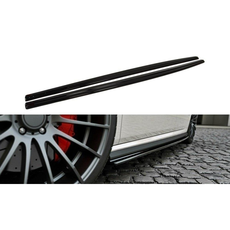 SIDE SKIRTS DIFFUSERS VW POLO MK5 GTI (FACELIFT) GLOSS BLACK