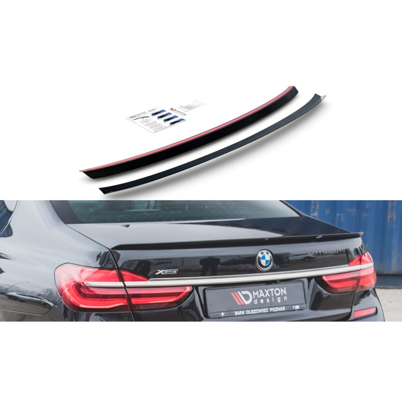 SPOILER CAP FOR BMW 7 M-PACK G11 GLOSS BLACK