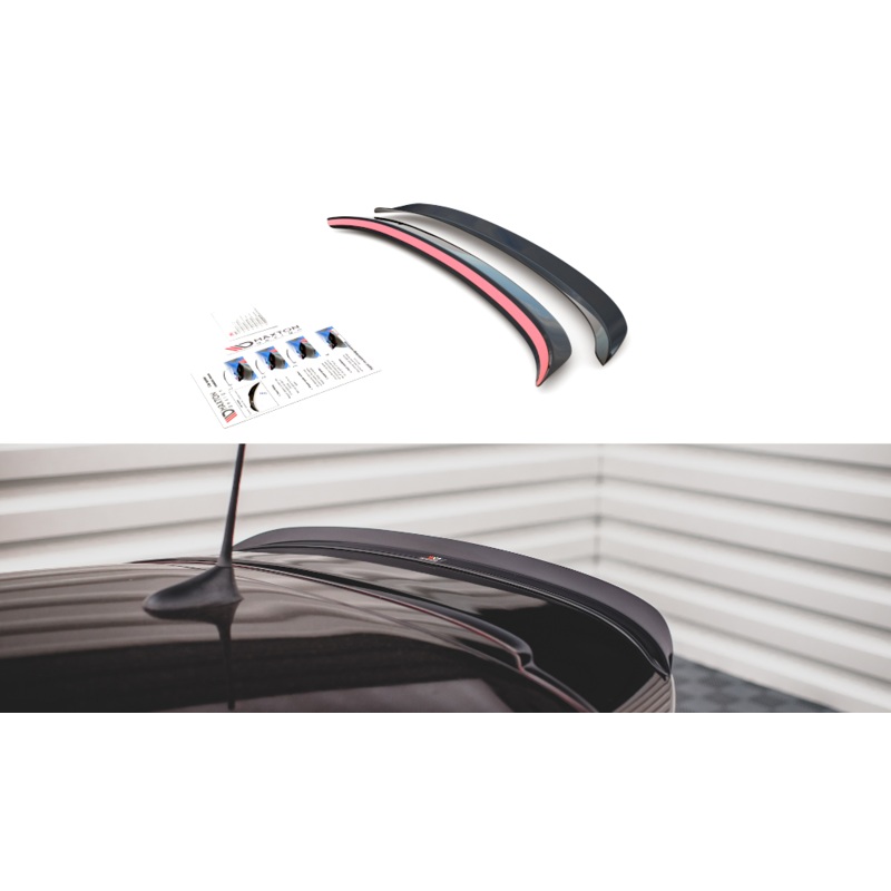 SPOILER EXTENSION FIAT 500 ABARTH MK1 FACELIFT GLOSS BLACK