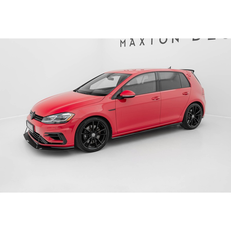 VW GOLF VII R (FACELIFT) - RACING SIDE SKIRTS DIFFUSERS MATTE