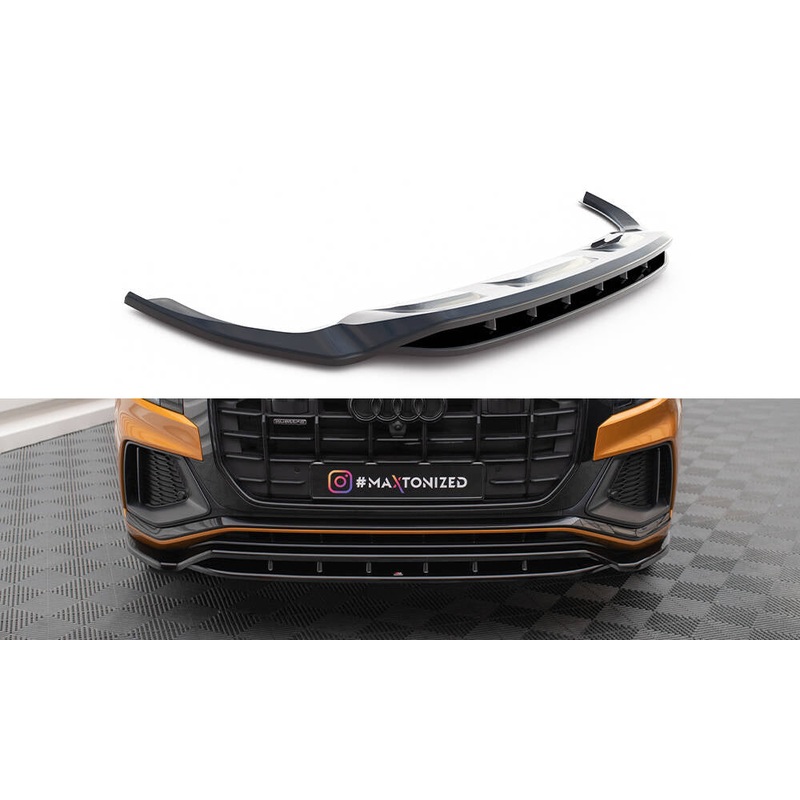 FRONT SPLITTER AUDI Q8 S-LINE GLOSS BLACK