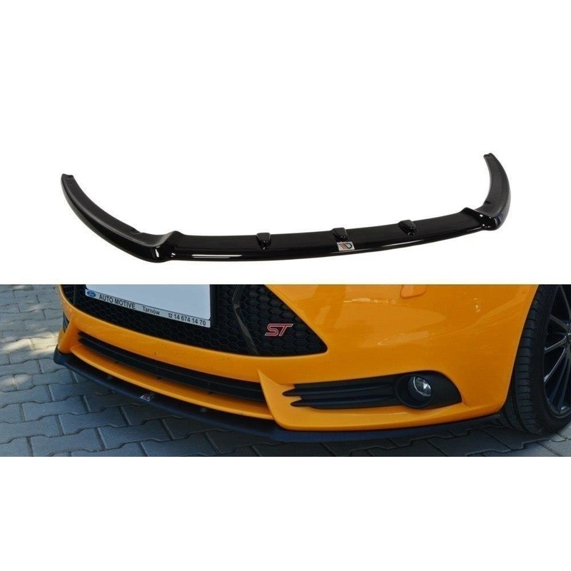 FRONT SPLITTER FORD FOCUS ST MK3 (CUPRA) GLOSS BLACK