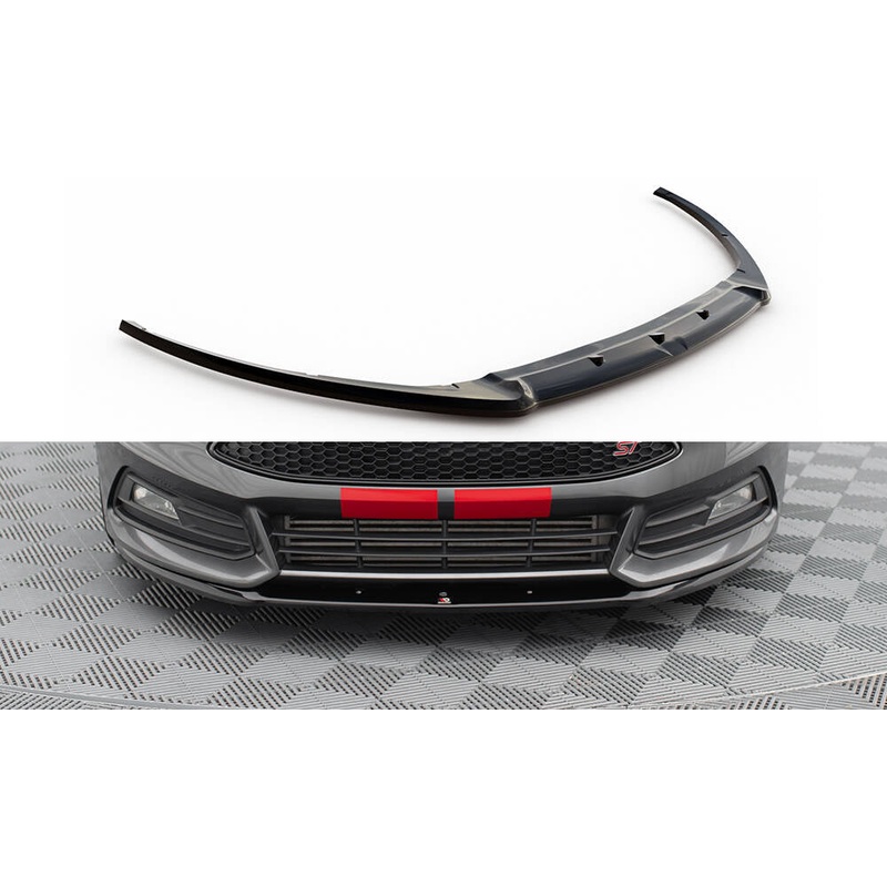 FRONT SPLITTER FORD FOCUS ST MK3 FL (CUPRA) GLOSS BLACK