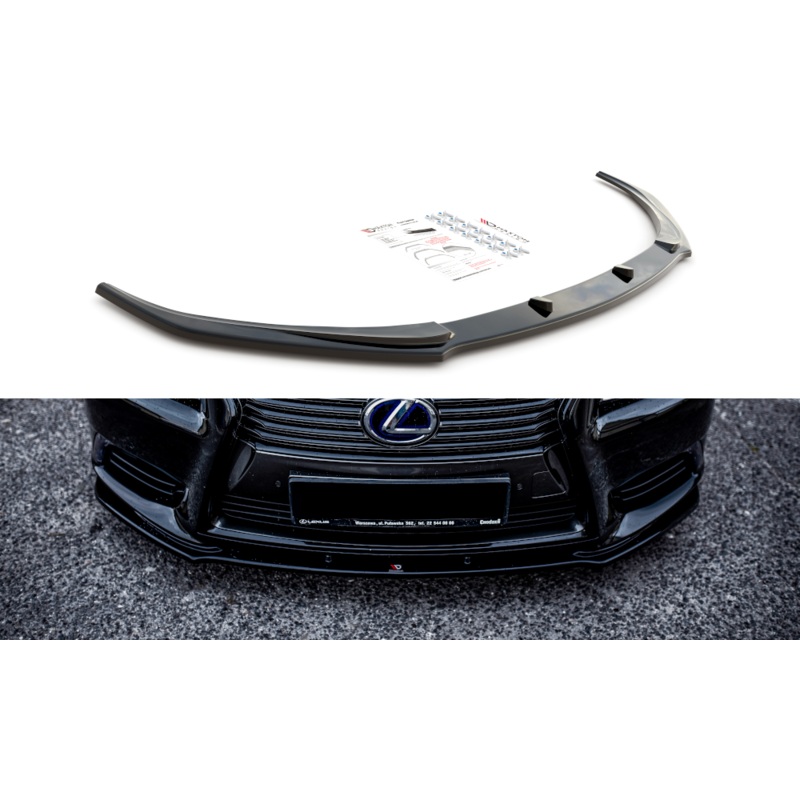 FRONT SPLITTER LEXUS LS MK4 FACELIFT GLOSS BLACK