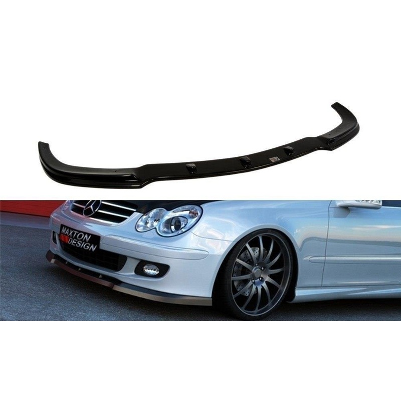FRONT SPLITTER MERCEDES CLK W209 FACELIFT MODEL FOR STANDARD VERSION GLOSS BLACK