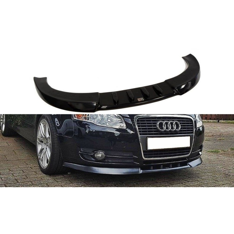 FRONT SPLITTER V.1 AUDI A4 B7 GLOSS BLACK