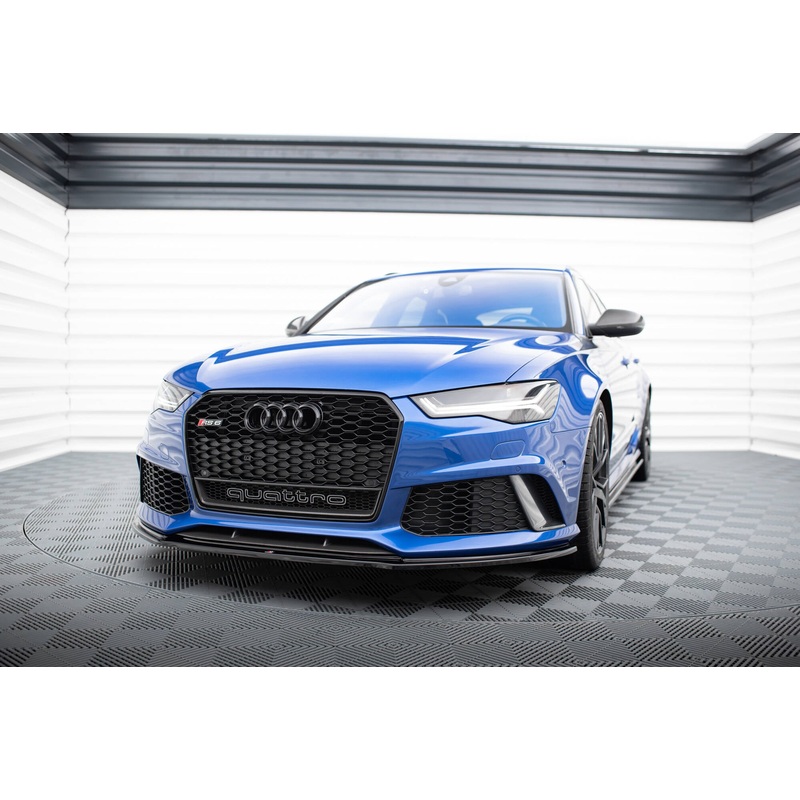 FRONT SPLITTER V.1 AUDI RS6 C7 / C7 FL GLOSS BLACK