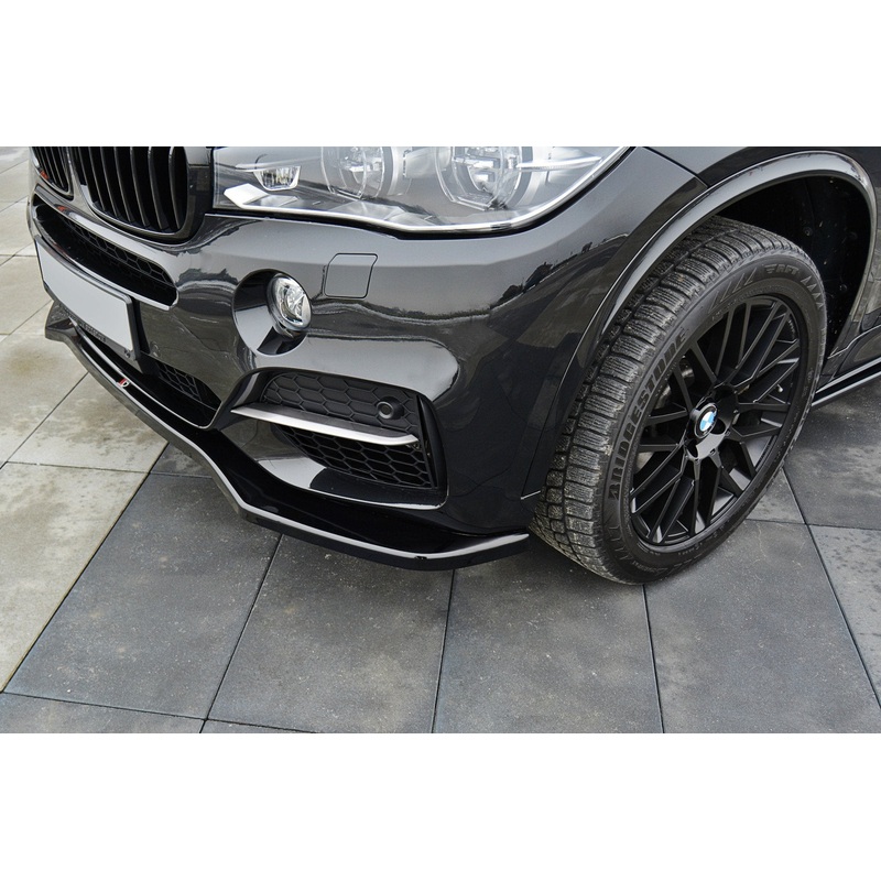 FRONT SPLITTER V.1 BMW X5 F15 M50D GLOSS BLACK