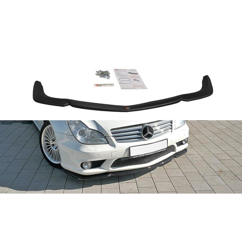 FRONT SPLITTER V.1 MERCEDES CLS C219 55AMG GLOSS BLACK