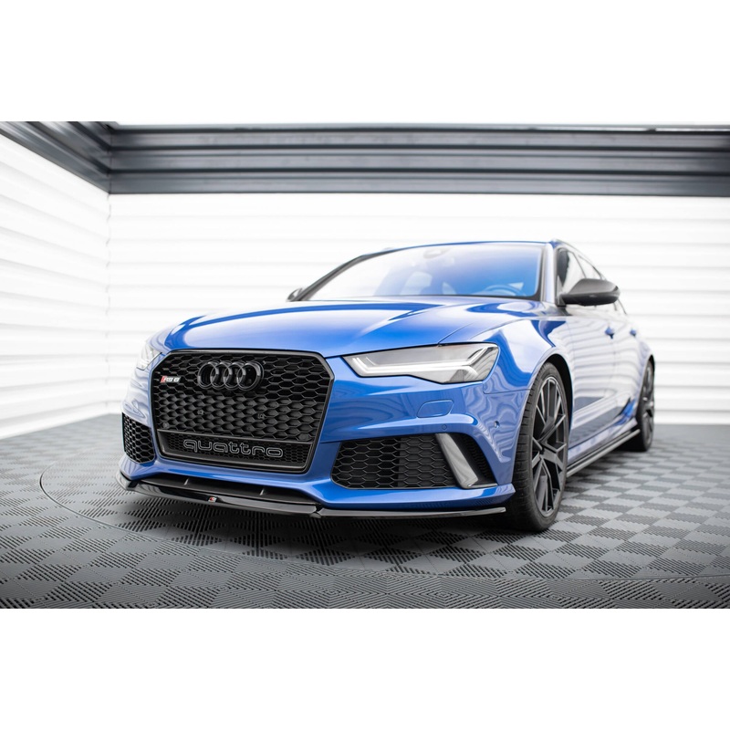 FRONT SPLITTER V.2 AUDI RS6 C7 / C7 FL GLOSS BLACK