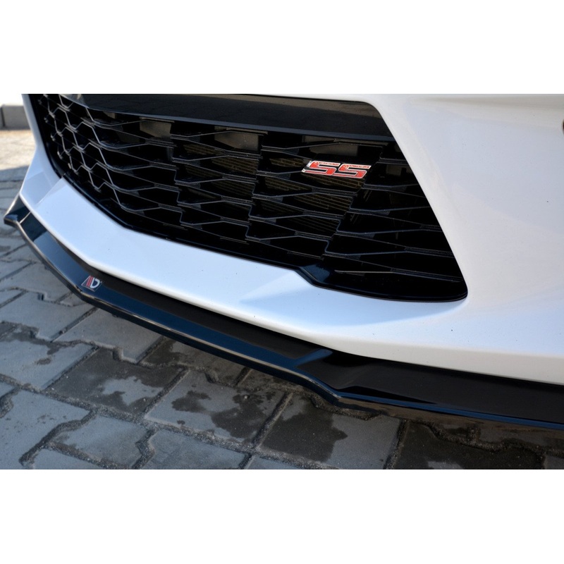 FRONT SPLITTER V.2 CHEVROLET CAMARO 6TH-GEN. PHASE-I 2SS COUPE GLOSS BLACK