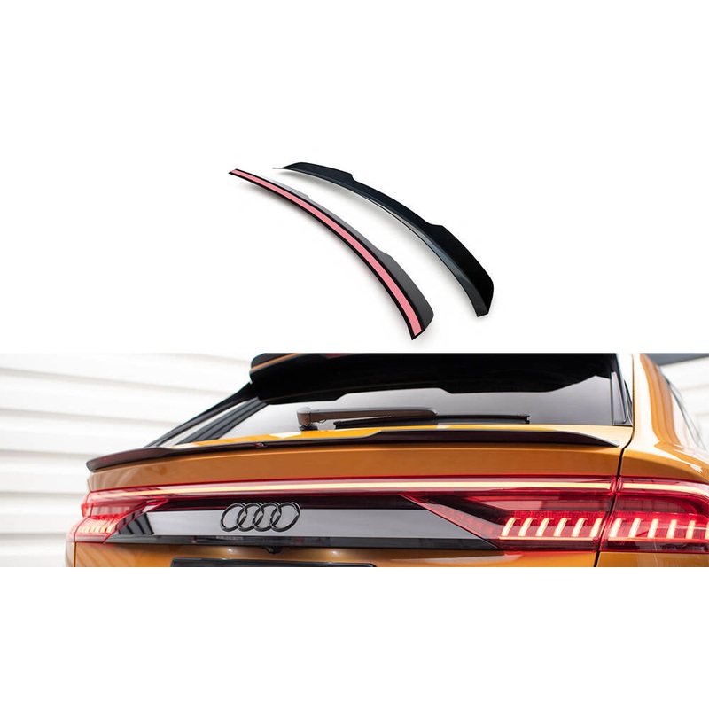 LOWER SPOILER CAP AUDI Q8 S-LINE / SQ8 MK1 GLOSS BLACK