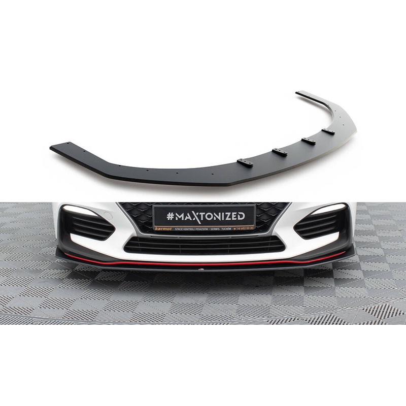 RACING DURABILITY FRONT SPLITTER HYUNDAI I30 N MK3 (ELANTRA GT) HATCHBACK / FASTBACK BLACK