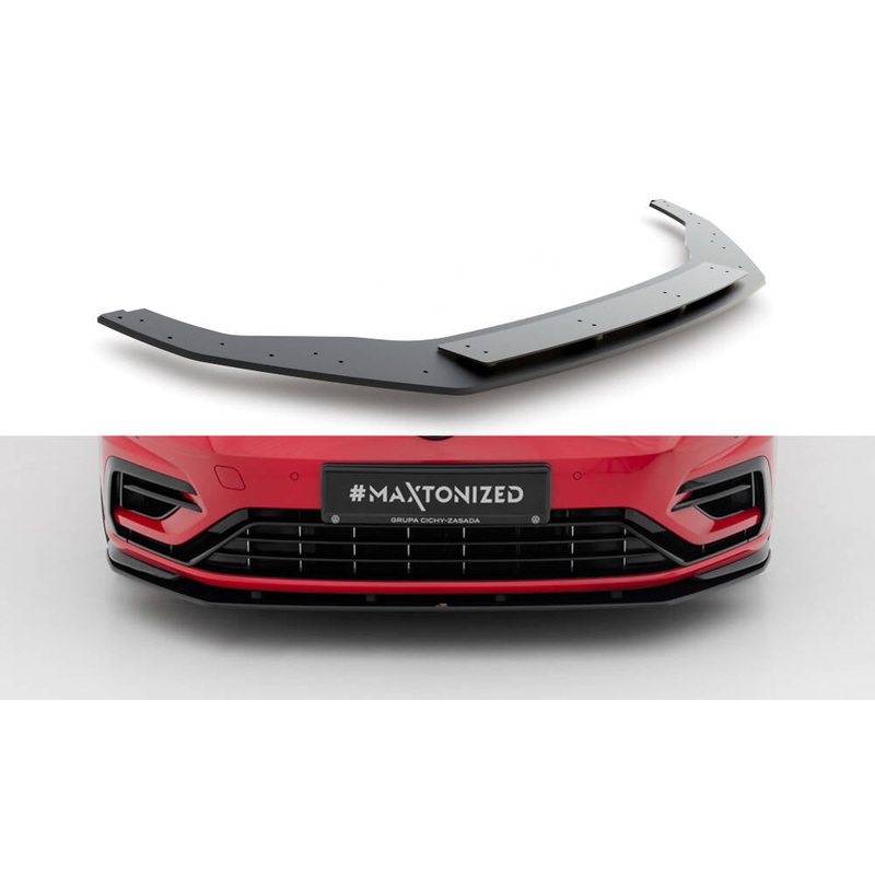 RACING DURABILITY FRONT SPLITTER VW GOLF 7 R FACELIFT BLACK