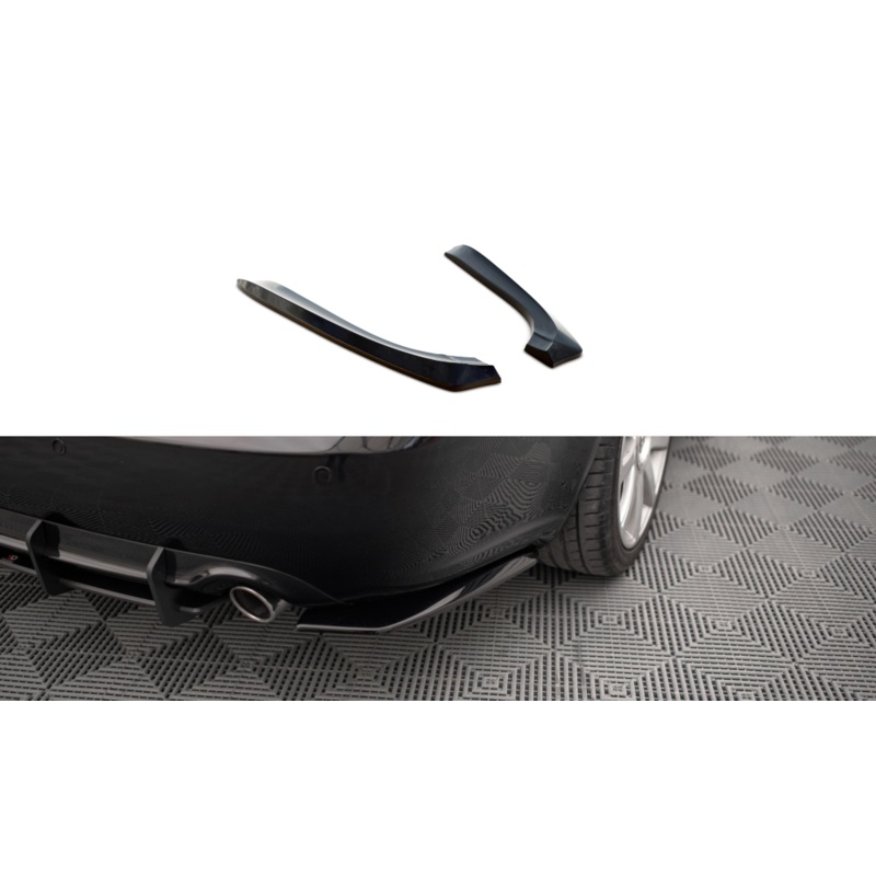 REAR SIDE SPLITTERS AUDI A4 B7 GLOSS BLACK