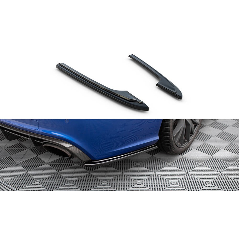 REAR SIDE SPLITTERS AUDI RS6 C7 / C7 FL GLOSS BLACK