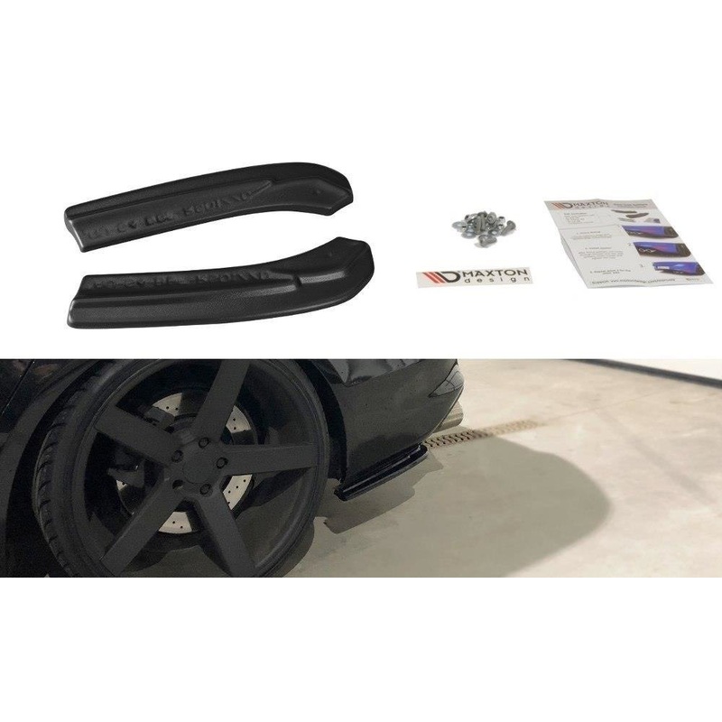 REAR SIDE SPLITTERS AUDI S4 B8 FL GLOSS BLACK