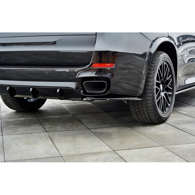 REAR SIDE SPLITTERS BMW X5 F15 M50D GLOSS BLACK