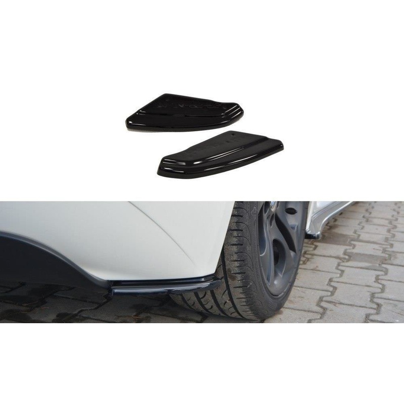 REAR SIDE SPLITTERS BMW Z4 E85 / E86 (PREFACE) GLOSS BLACK