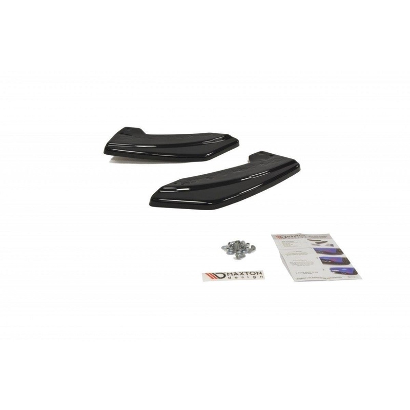 REAR SIDE SPLITTERS MAZDA 3 MK2 MPS GLOSS BLACK