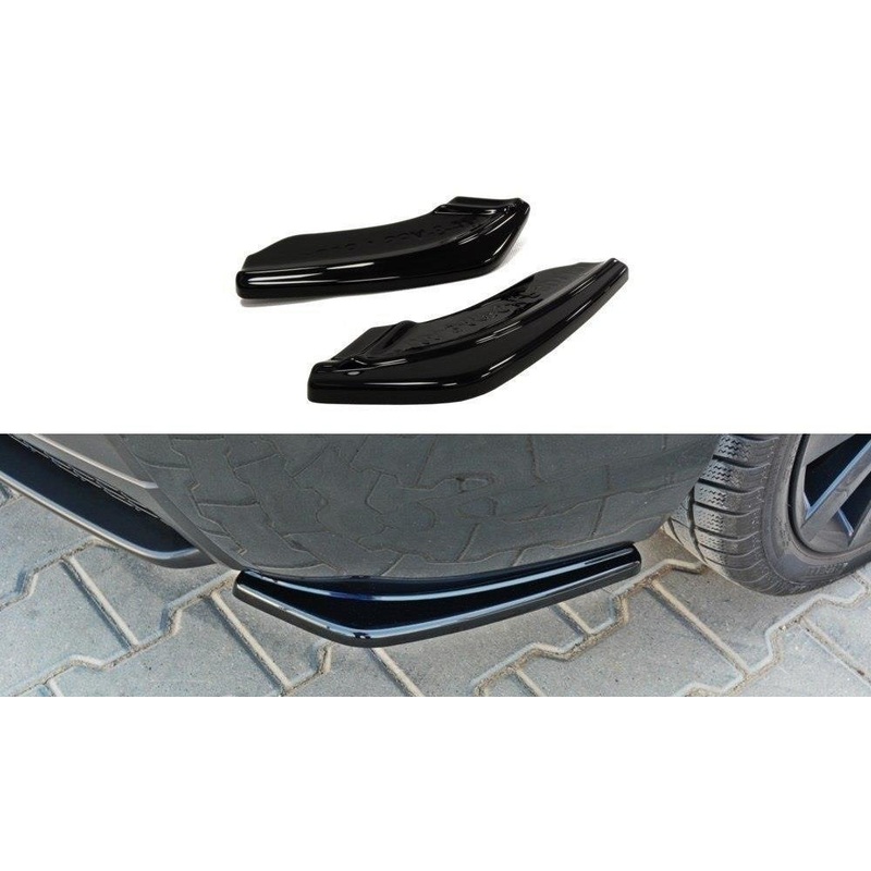 REAR SIDE SPLITTERS MAZDA 3 MPS MK1 (PREFACE) GLOSS BLACK