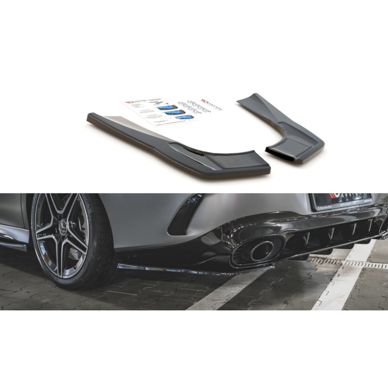 REAR SIDE SPLITTERS MERCEDES-AMG CLA 35 / 45 C118 GLOSS BLACK