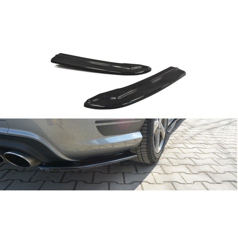 REAR SIDE SPLITTERS MERCEDES C W204 63AMG/AMG-LINE GLOSS BLACK