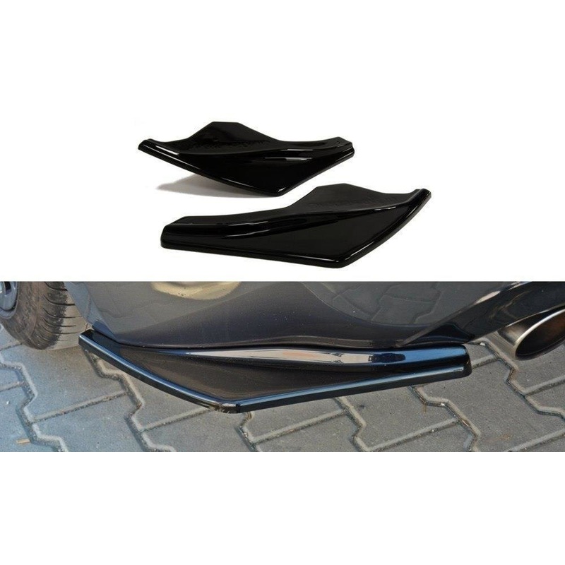 REAR SIDE SPLITTERS NISSAN 370Z GLOSS BLACK