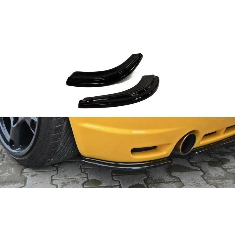 REAR SIDE SPLITTERS VW GOLF IV R32 GLOSS BLACK
