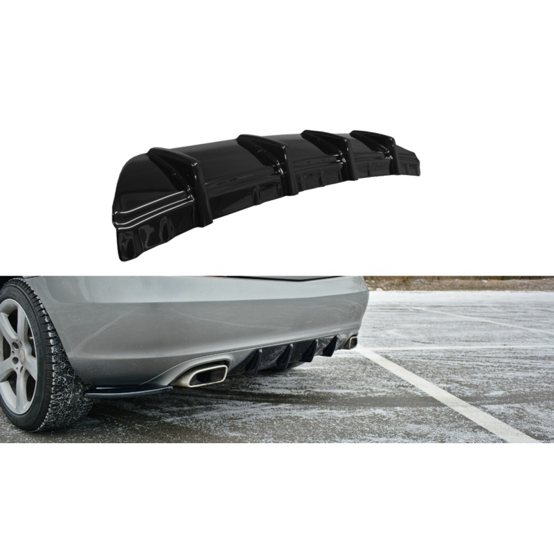 REAR VALANCE MERCEDES-BENZ SLK R172 GLOSS BLACK