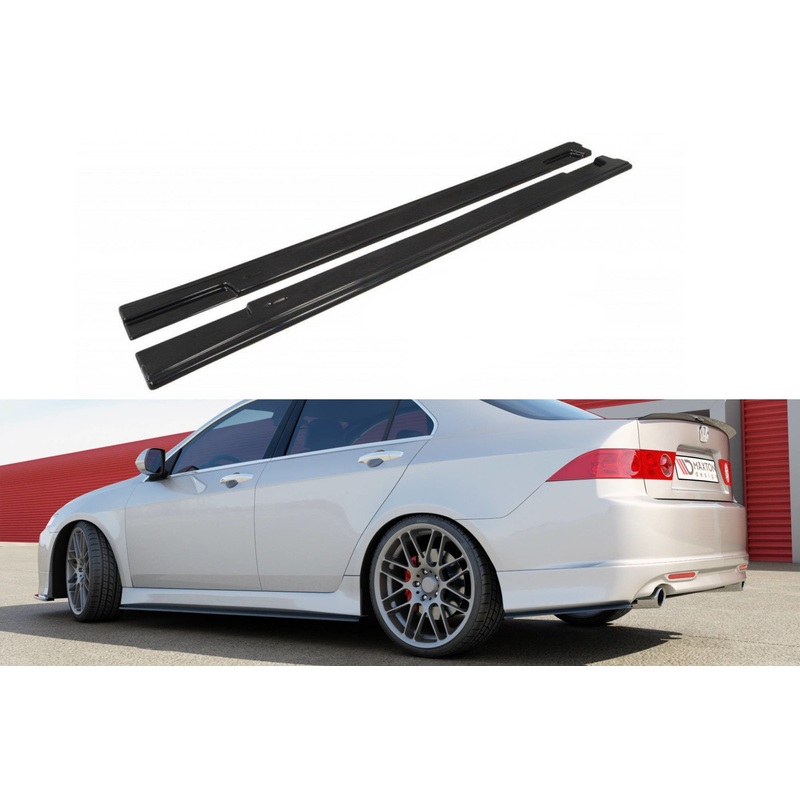 SIDE SKIRTS DIFFUSERS ACURA TSX CL9 GLOSS BLACK