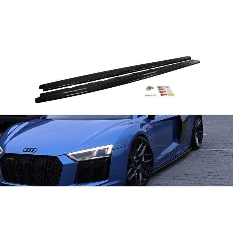 SIDE SKIRTS DIFFUSERS AUDI R8 MK.2 GLOSS BLACK