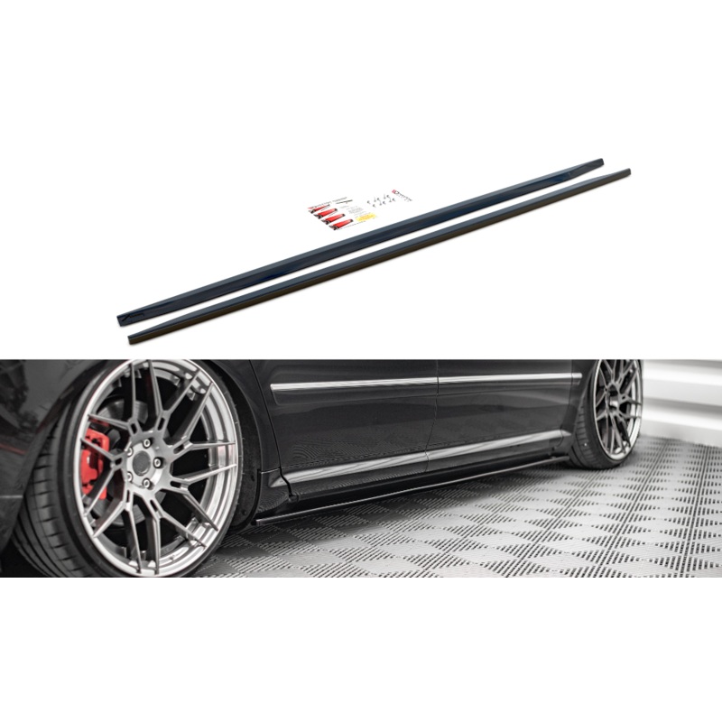 SIDE SKIRTS DIFFUSERS AUDI S8 D3 GLOSS BLACK