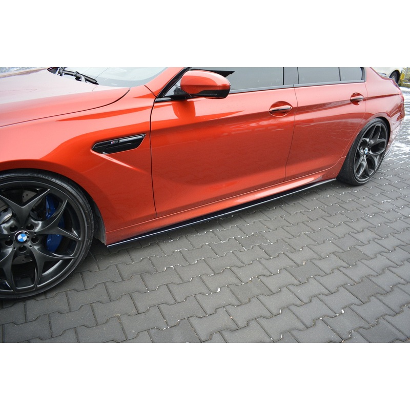 SIDE SKIRTS DIFFUSERS BMW M6 GRAN COUP GLOSS BLACK