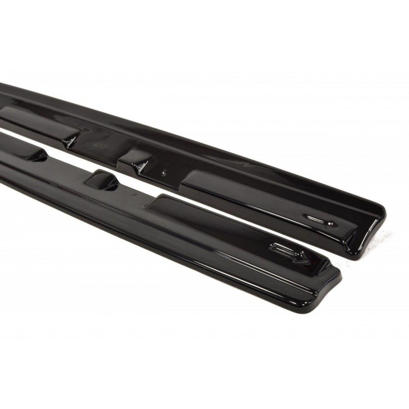SIDE SKIRTS DIFFUSERS MAZDA 3 MK2 MPS GLOSS BLACK