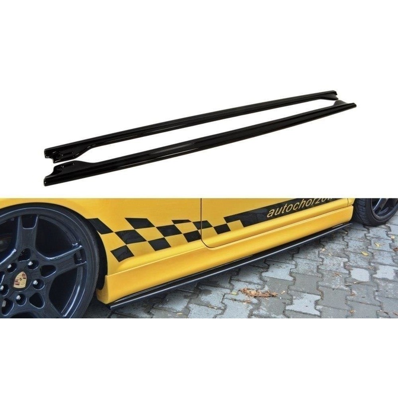 SIDE SKIRTS DIFFUSERS VW GOLF IV R32 GLOSS BLACK