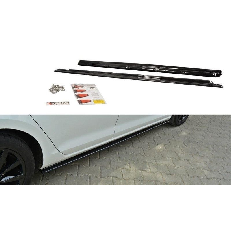 SIDE SKIRTS DIFFUSERS VW GOLF MK7 STANDARD GLOSS BLACK