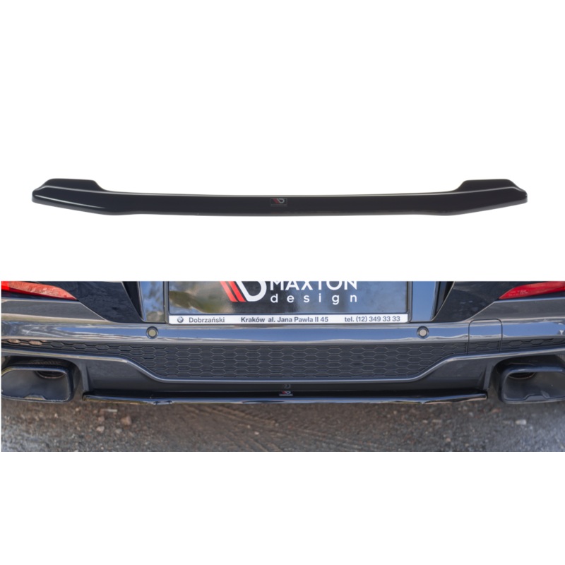 CENTRAL REAR SPLITTER BMW X4 M-PACK G02 GLOSS BLACK